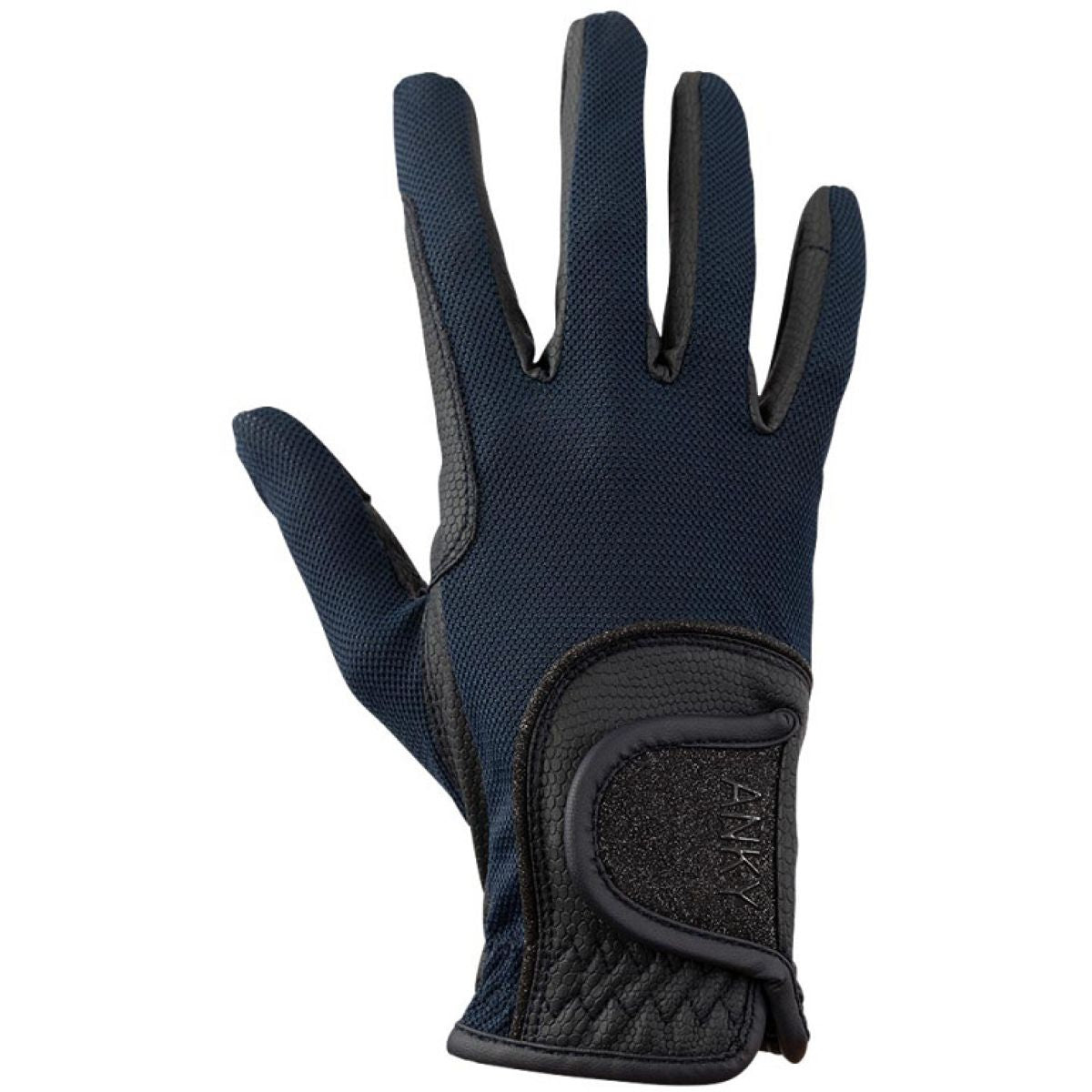 ANKY Guanti da Equitazione Technical Mesh Navy
