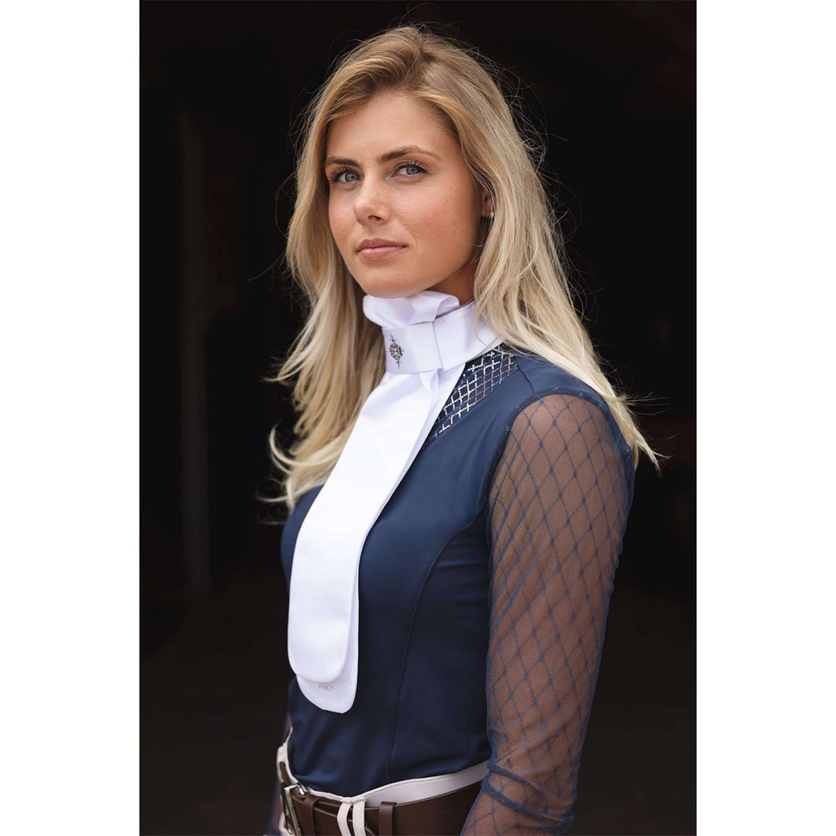 ANKY Plastron Prospect C-Wear ATP25501 Bianco/Argento