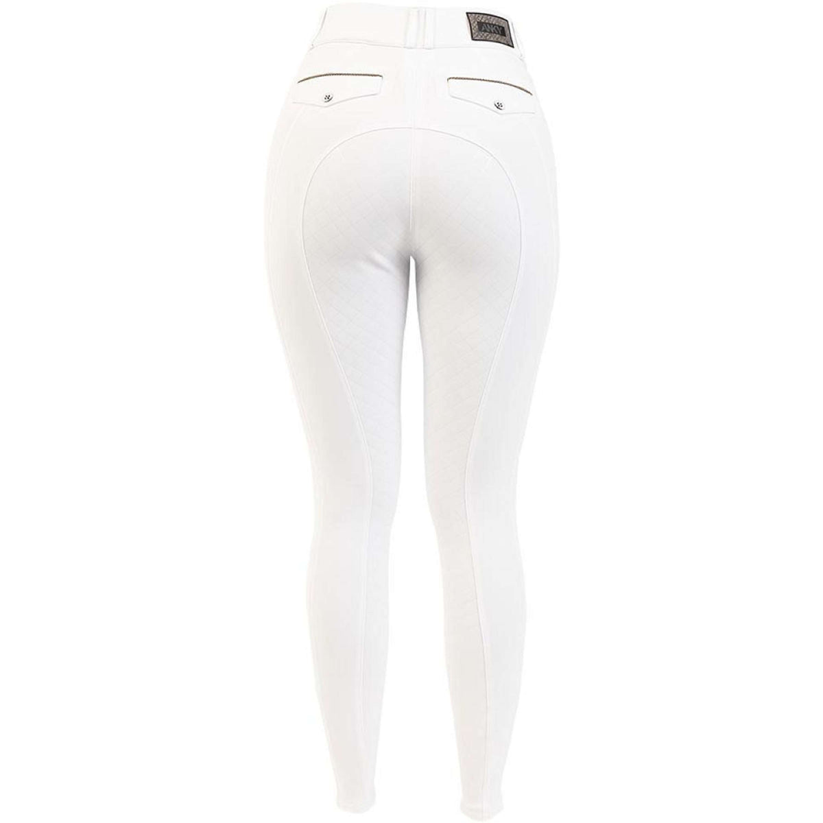 ANKY Pantaloni da Equitazione Prospect C-Wear XR25103 Full Grip Bianco