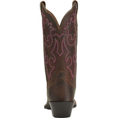 Ariat Stivali Western Round Up Square Toe Donne Powder Brown