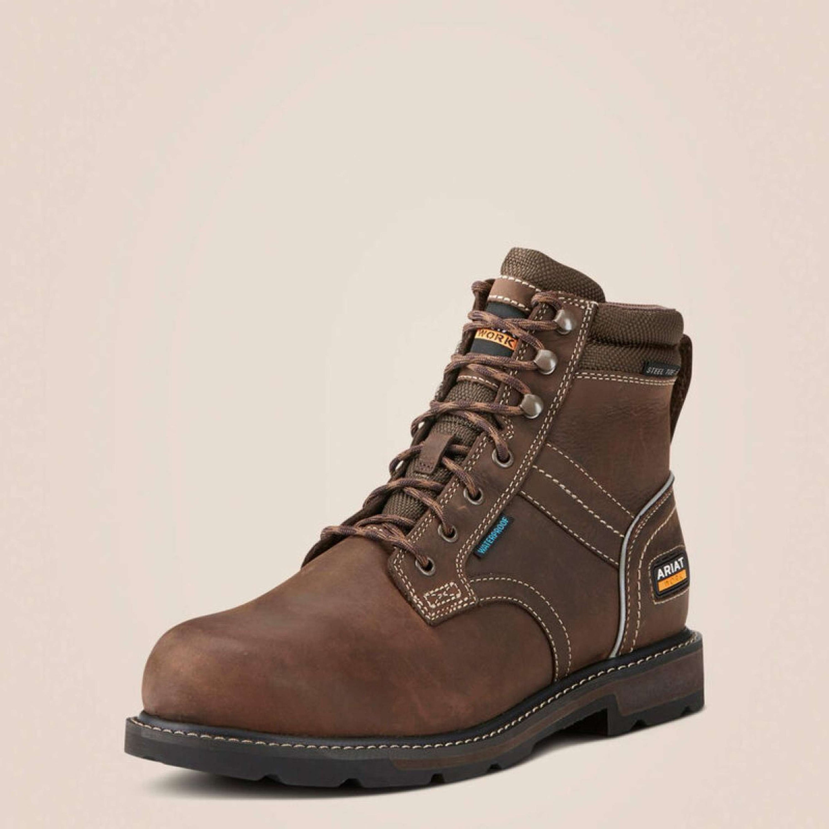 Ariat Scarpe da outdoor Groundbreaker Lace Steel Toe Waterproof Uomini Marrone scuro Ariat Scarpe da outdoor Groundbreaker Lace Steel Toe Waterproof Uomini Marrone scuro