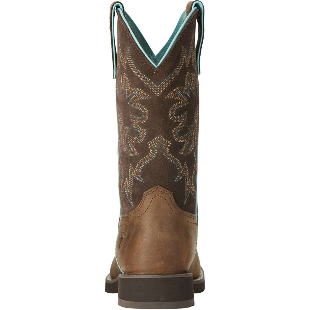 Ariat Stivali Western Delilah Round Toe Distressed Brown