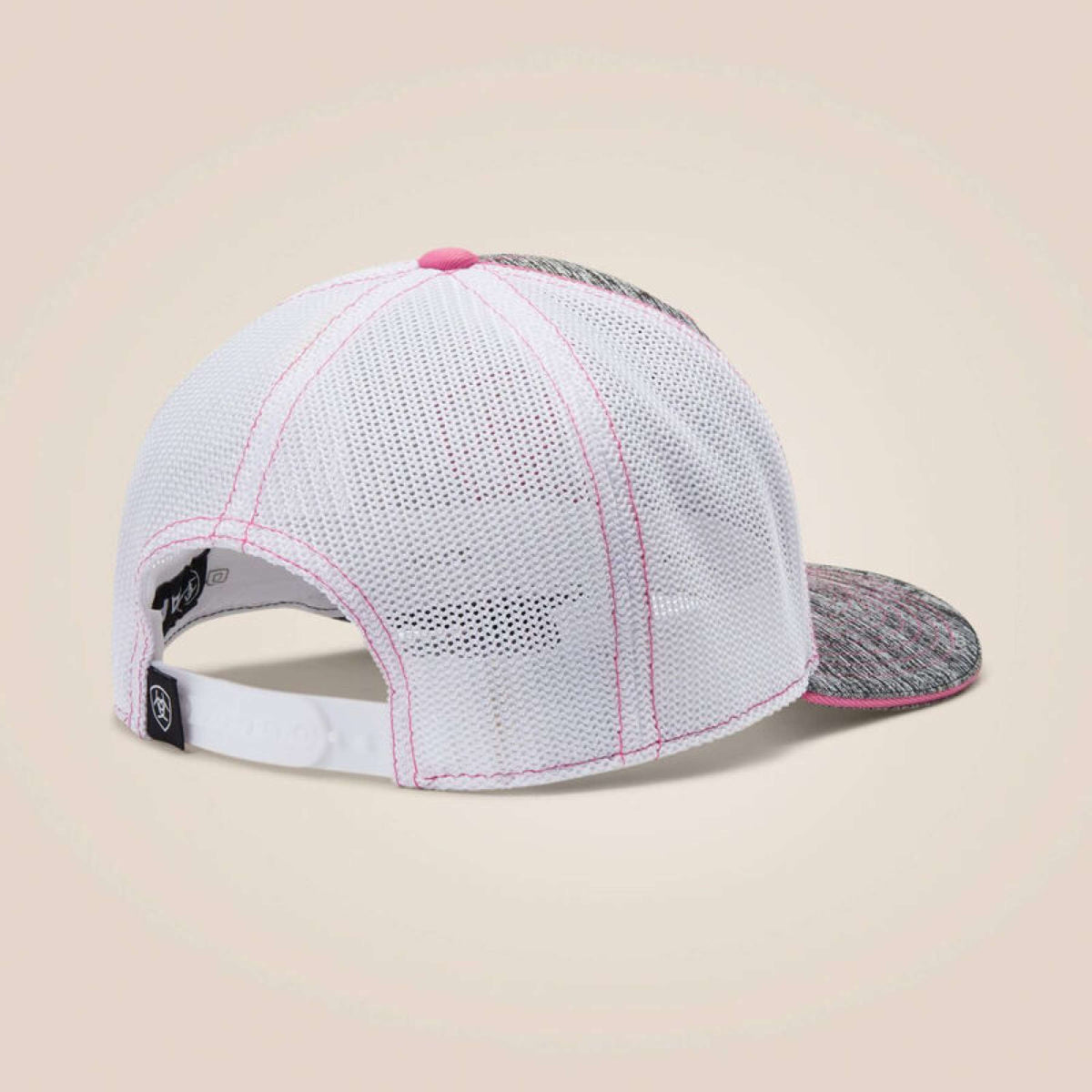 Ariat Cappello Offset Shield Logo Grigio/Rosa