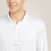 Ariat Maglietta da Competizione Tek Long Sleeve Uomini Bianco