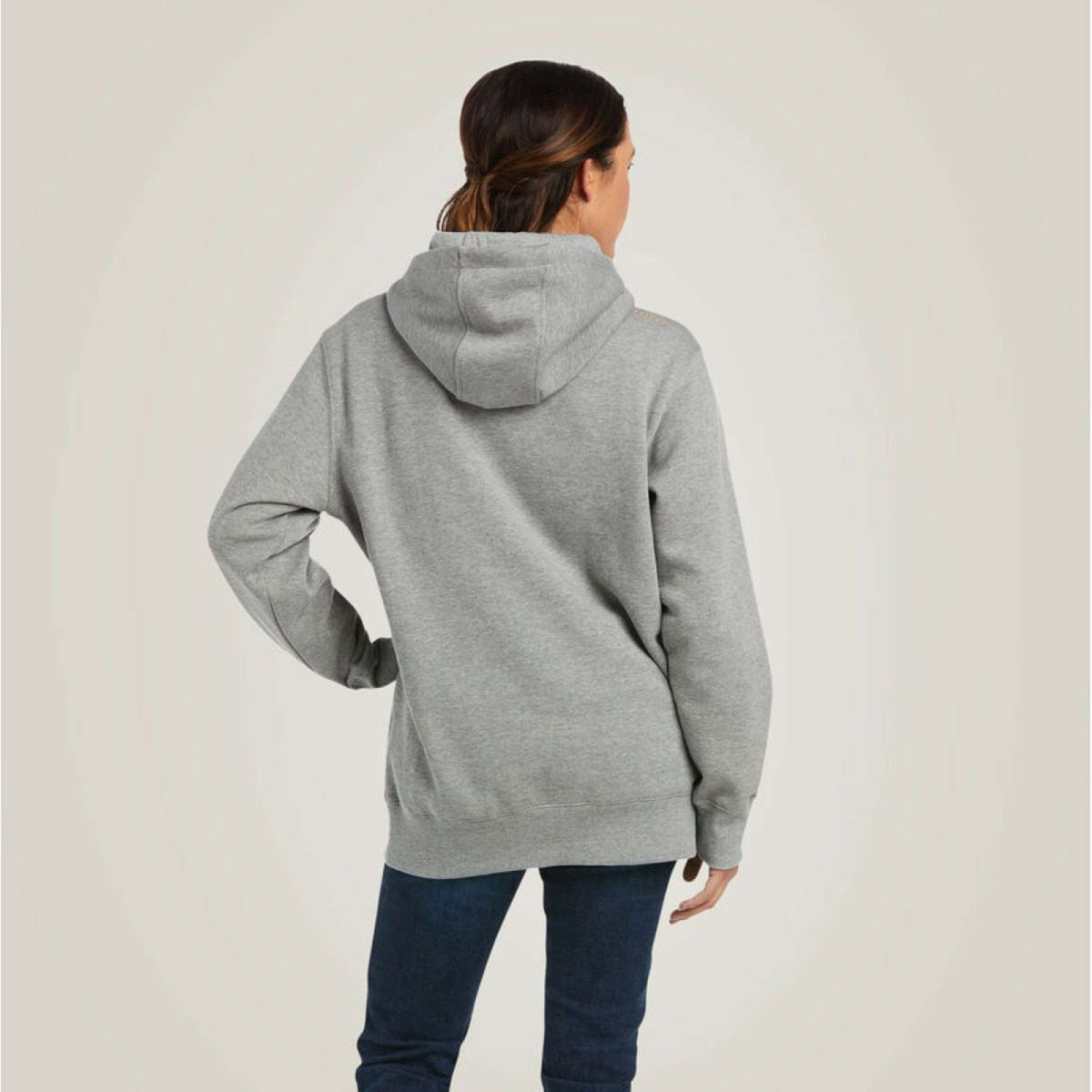 Ariat Felpa con cappuccio Rebar Graphic Donne Erica grigia
