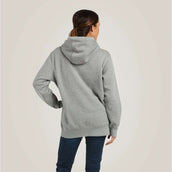 Ariat Felpa con cappuccio Rebar Graphic Donne Erica grigia