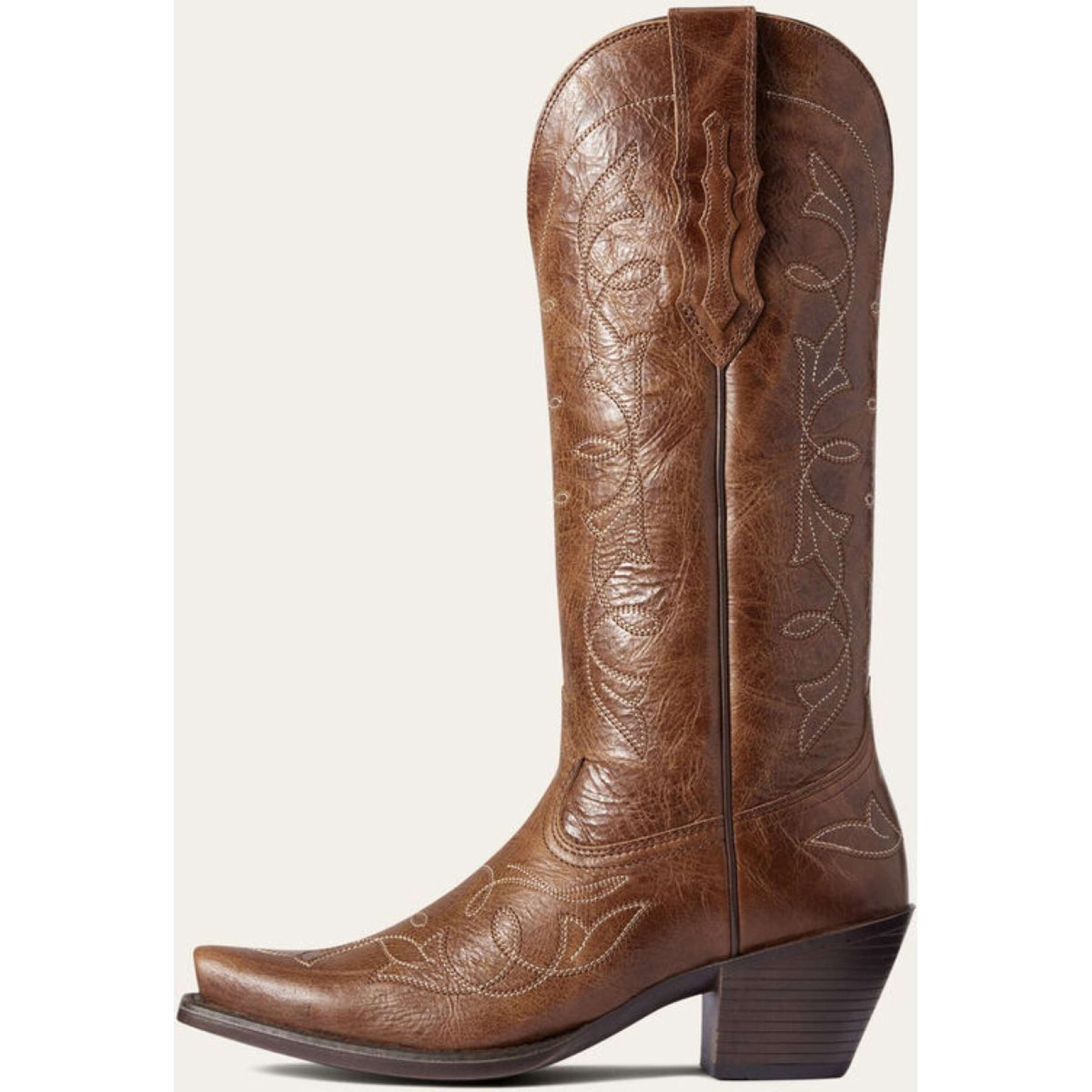 Ariat Stivali Western Heritage D Toe StretchFit Donne Dark Tan Ariat Stivali Western Heritage D Toe StretchFit Donne Dark Tan