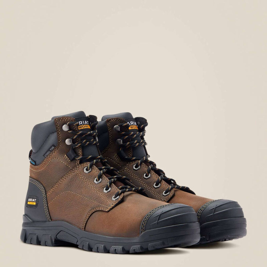 Ariat Scarpe da outdoor Treadfast Waterproof Steel Toe Uomini Marrone scuro