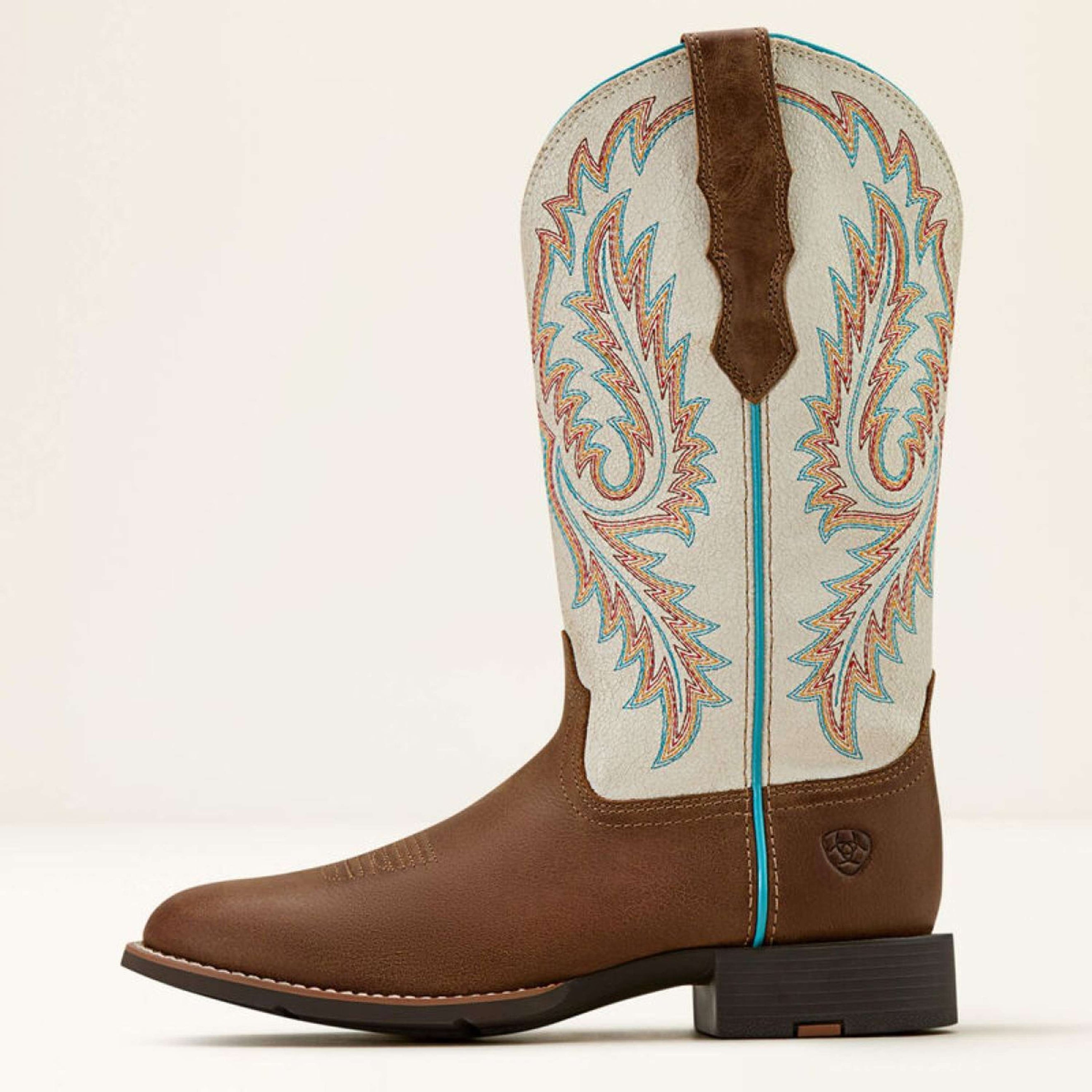 Ariat Stivali Western Round Up W Toe Donne Sandstorm/Distressed Ivory Ariat Stivali Western Round Up W Toe Donne Sandstorm/Distressed Ivory