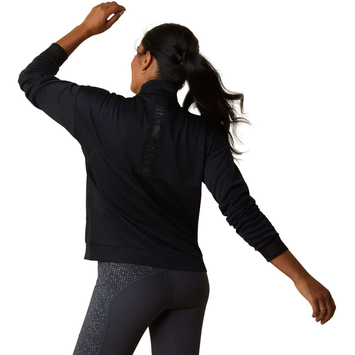 Ariat Maglione Breathe Zip Nero