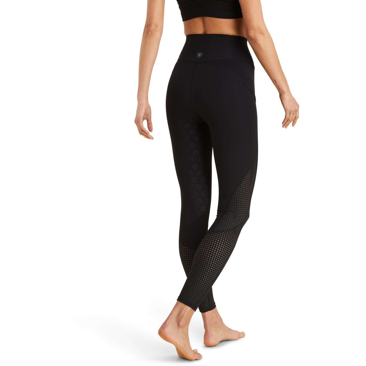 Ariat Pantaloni da Equitazione Breathe Half Grip Nero