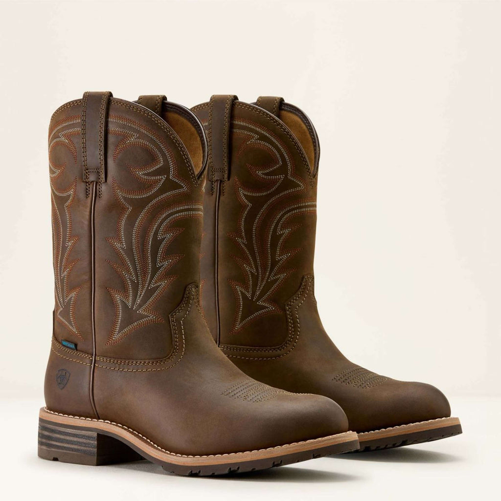 Ariat Stivali Western MNS Hybrid Rancher H2O Distressed Brown