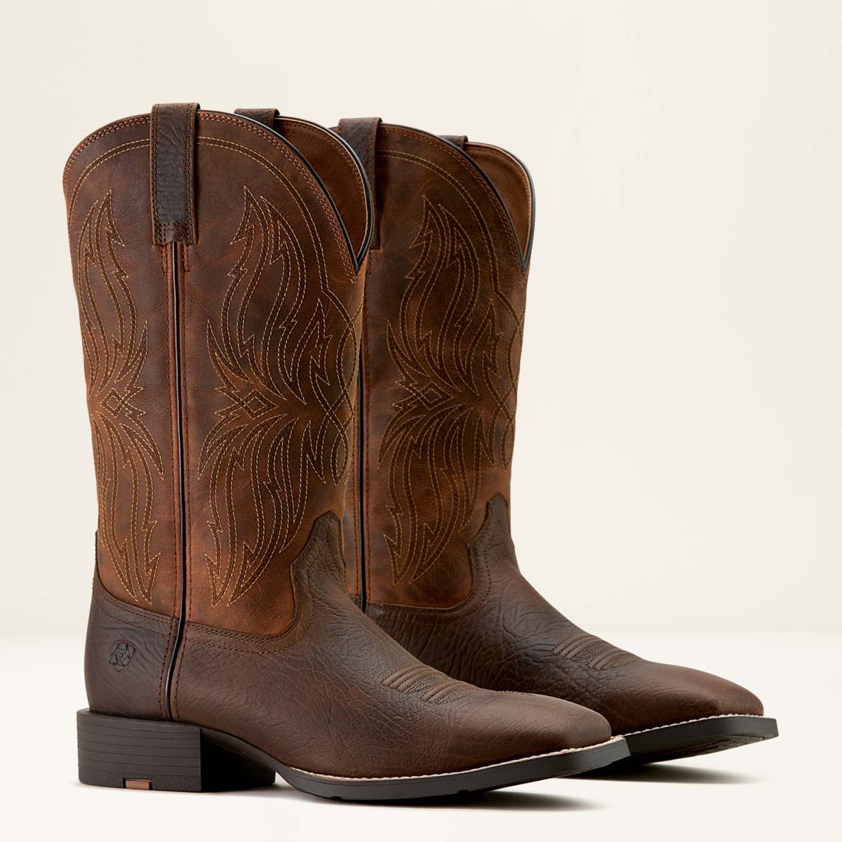 Ariat Stivali Western MNS Sport Rustler Toffee Hippo Print/Rich Oak
