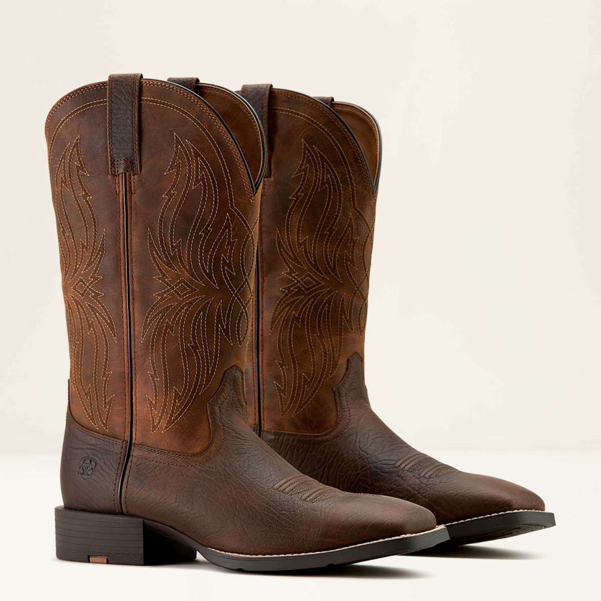 Ariat Stivali Western MNS Sport Rustler Toffee Hippo Print/Rich Oak