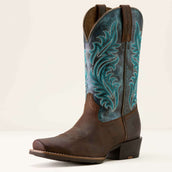 Ariat Stivali Western Round Up Narrow Cutter Toe Sassy Brown/Ocean Wave