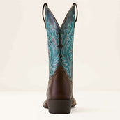 Ariat Stivali Western Round Up Narrow Cutter Toe Sassy Brown/Ocean Wave