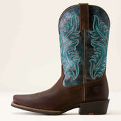 Ariat Stivali Western Round Up Narrow Cutter Toe Sassy Brown/Ocean Wave