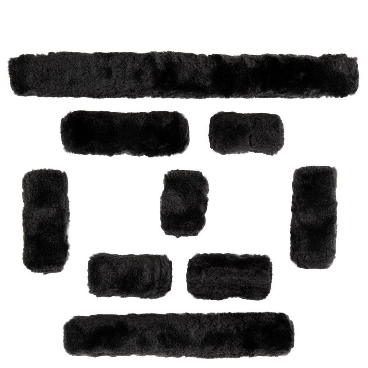 Premiere Pelliccia per Cavezza Artificial Fur Set Nero