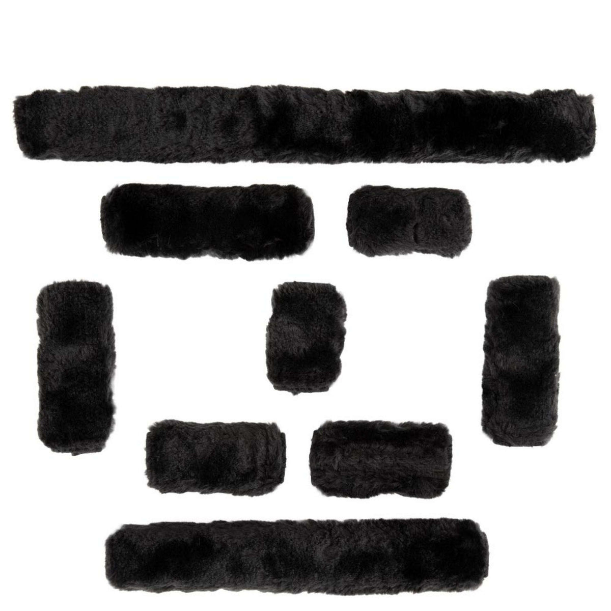 Premiere Pelliccia per Cavezza Artificial Fur Set Nero