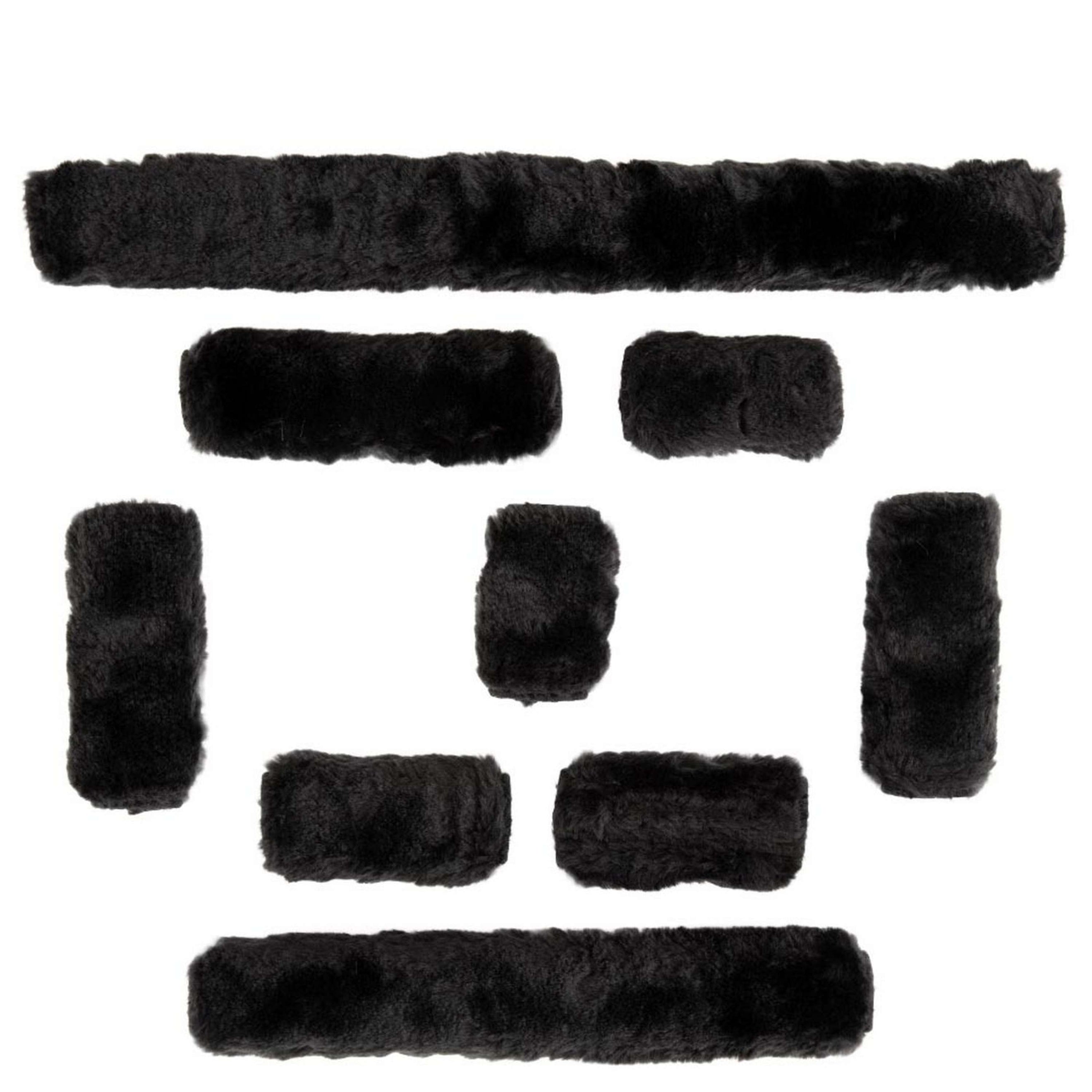 Premiere Pelliccia per Cavezza Artificial Fur Set Nero