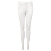 BR Pantaloni da Equitazione Quebec Knee Grip Bianco come la neve