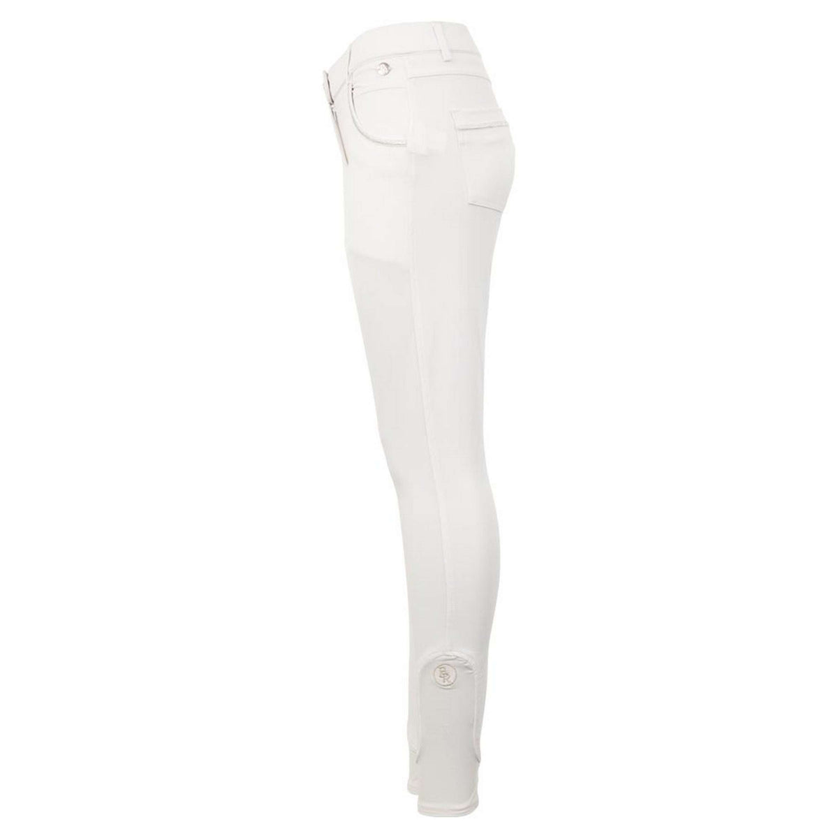 BR Pantaloni da Equitazione Quebec Knee Grip Bianco come la neve