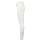 BR Pantaloni da Equitazione Quebec Knee Grip Bianco come la neve