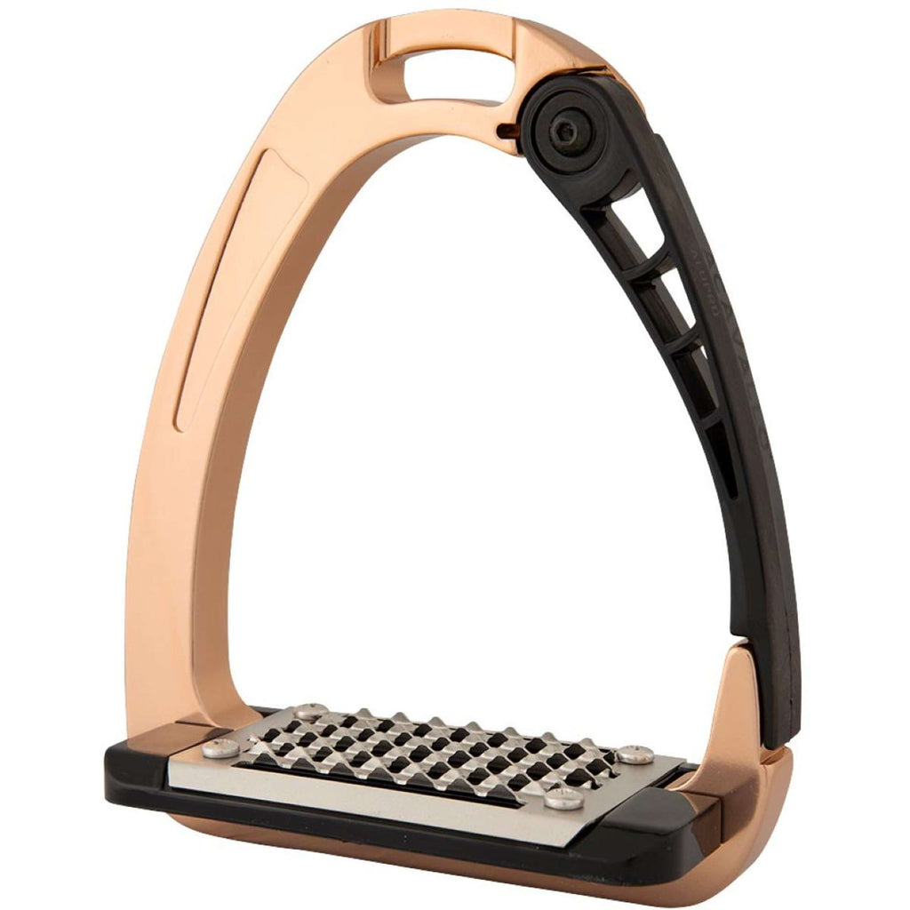 Acavallo Staffe Arena AluPRO Junior Oro rosa/nero