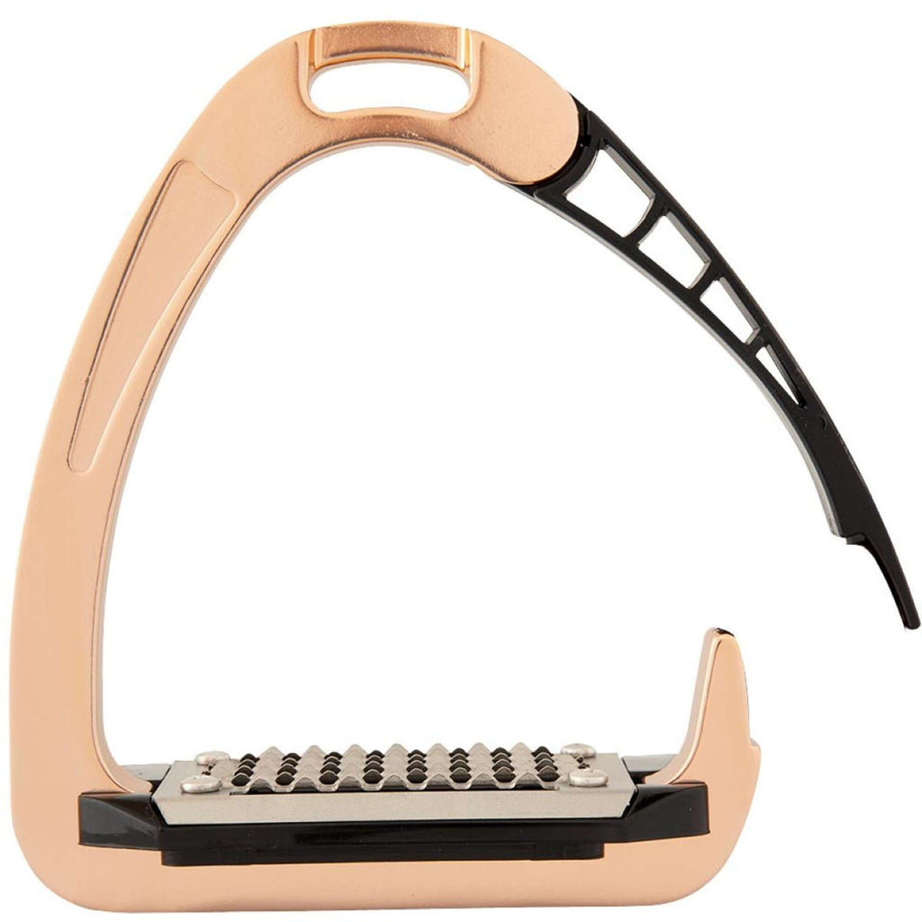 Acavallo Staffe Arena AluPRO Junior Oro rosa/nero