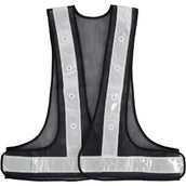BR Gilet Riflettente Nero Argento