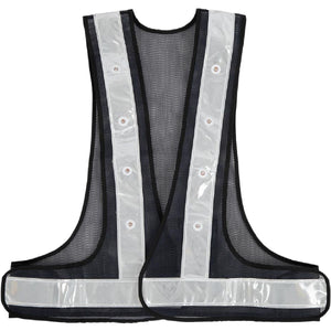 BR Gilet Riflettente Nero Argento
