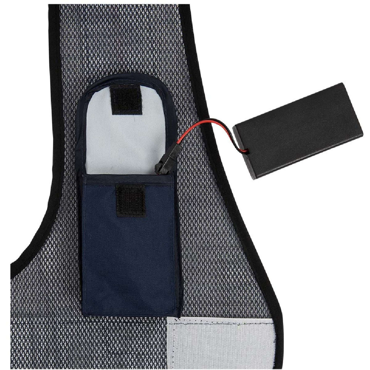 BR Gilet Riflettente Nero Argento