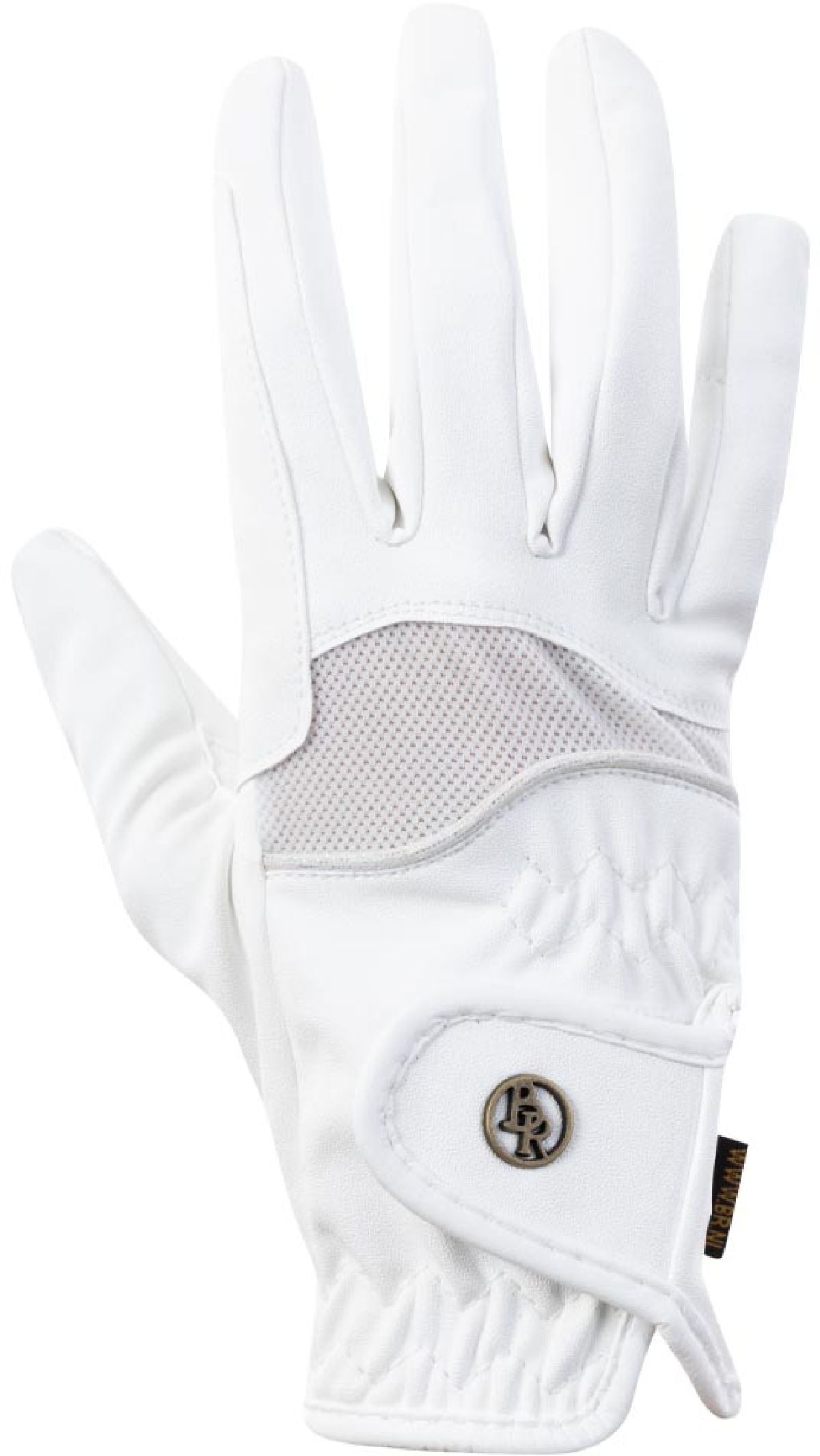 BR Guanti da Equitazione Stork Bianco