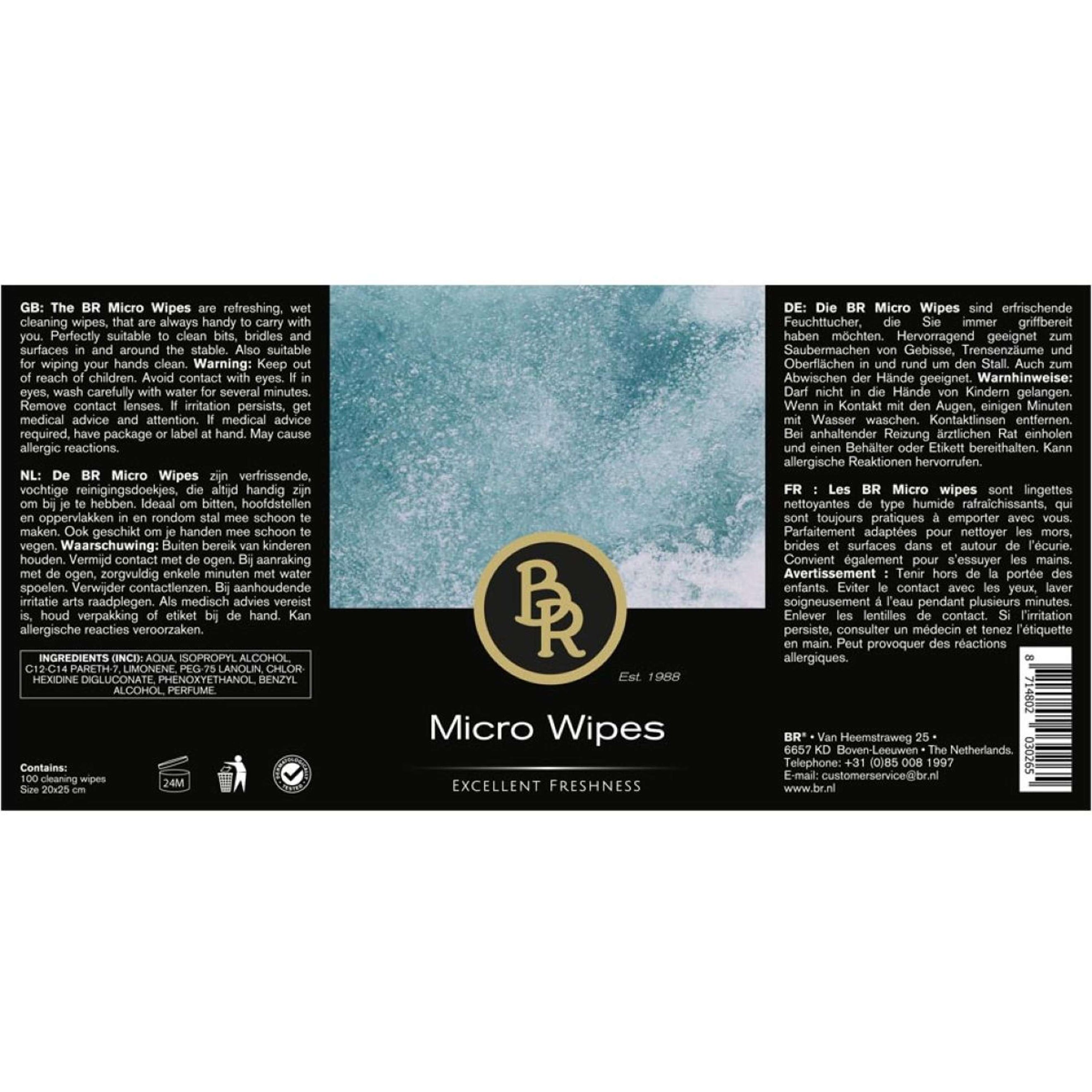BR Salviette Detergenti Micro Wipes BR Salviette Detergenti Micro Wipes