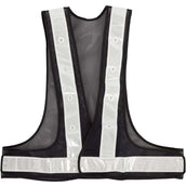 BR Gilet Riflettente Nero Argento