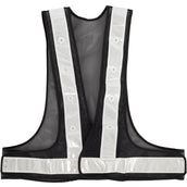 BR Gilet Riflettente Nero Argento