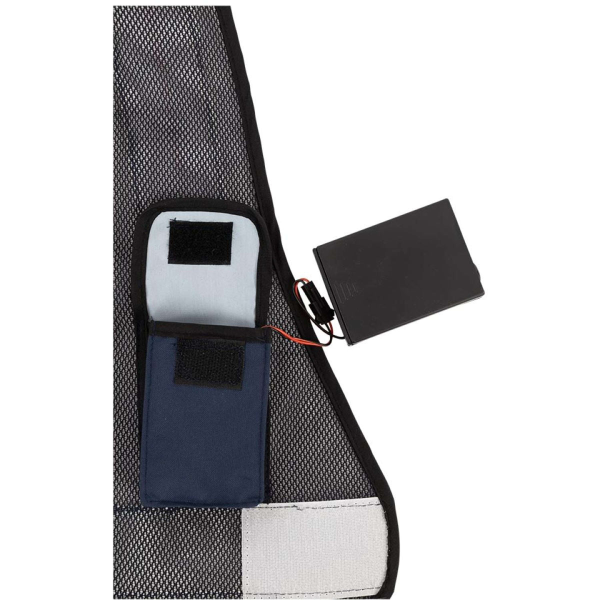 BR Gilet Riflettente Nero Argento