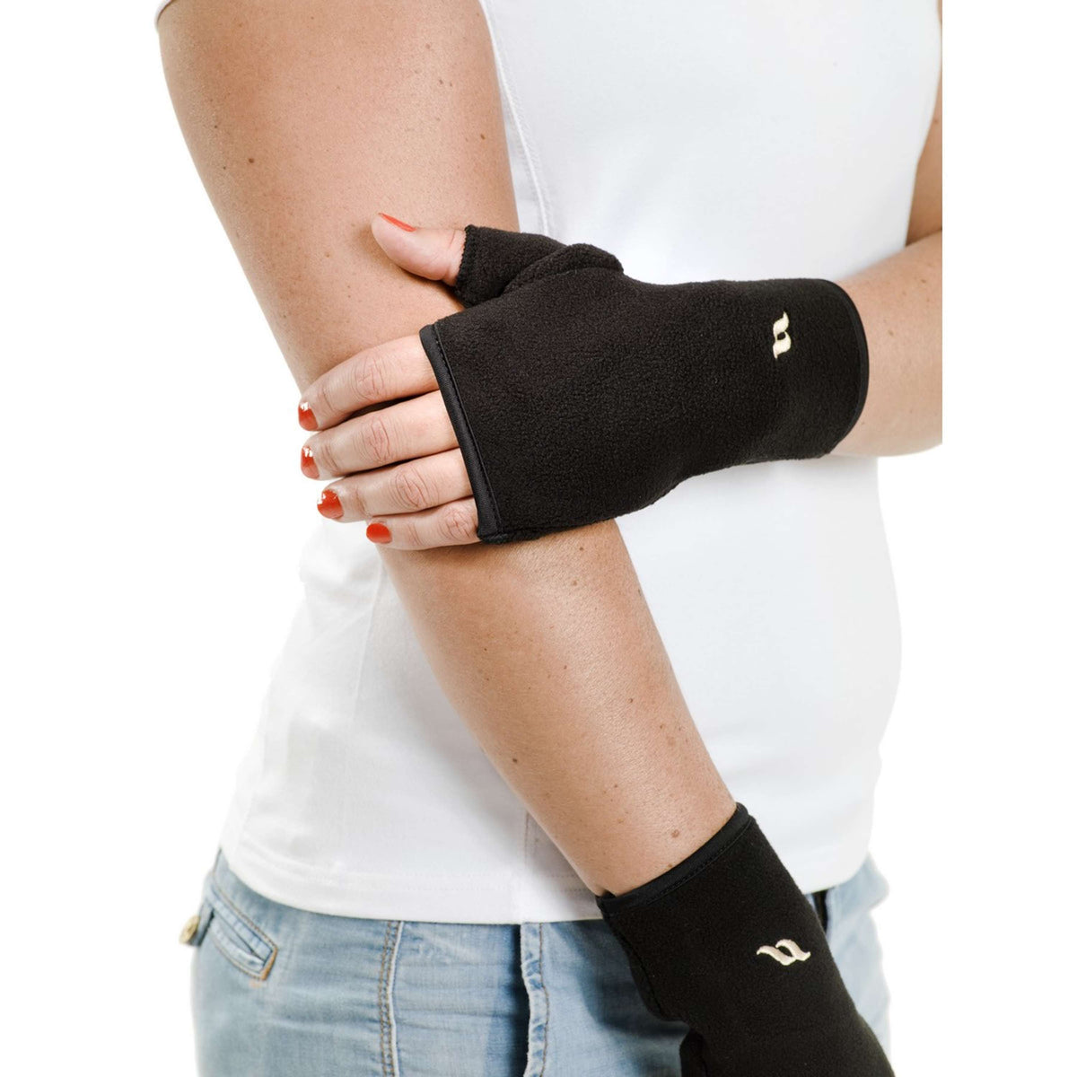 Back on Track Guanti in Pile Nero