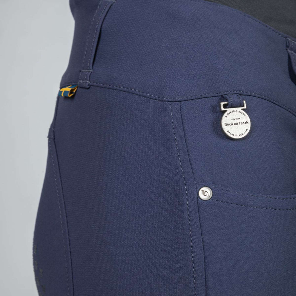 Back on Track Pantaloni da Equitazione Julia Knee Grip Blu