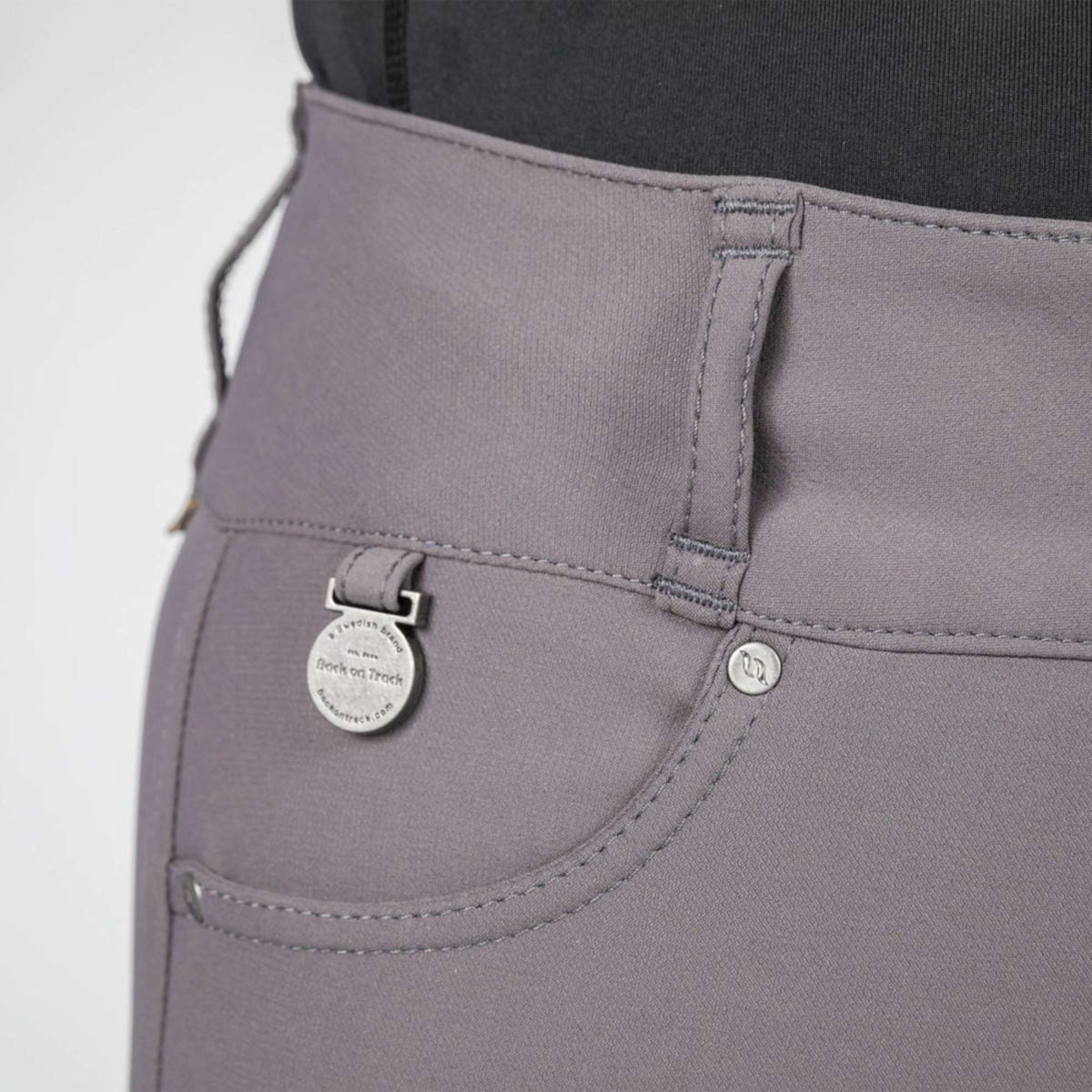 Back on Track Pantaloni da Equitazione Julia Full Grip Grigio