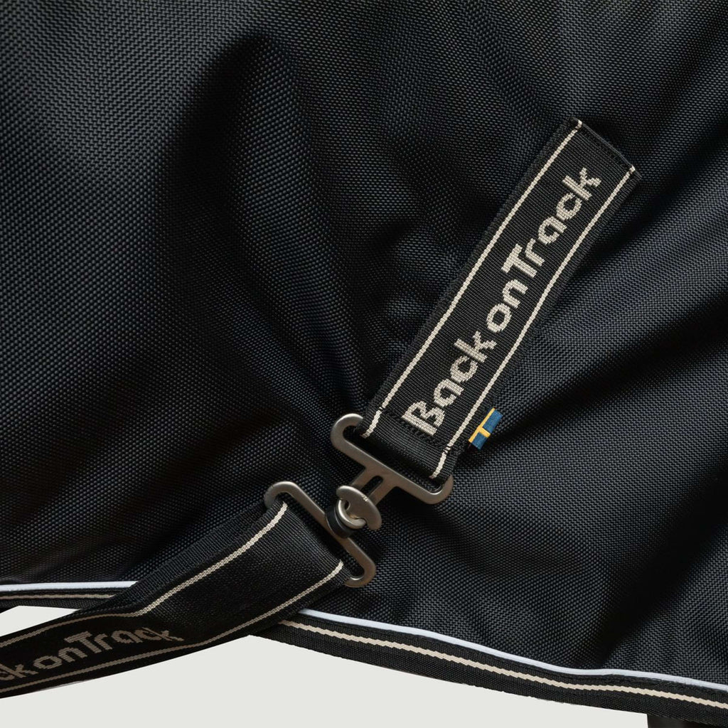 Back on Track Coperta da esterno Obsidian 150g con collo staccabile Nero