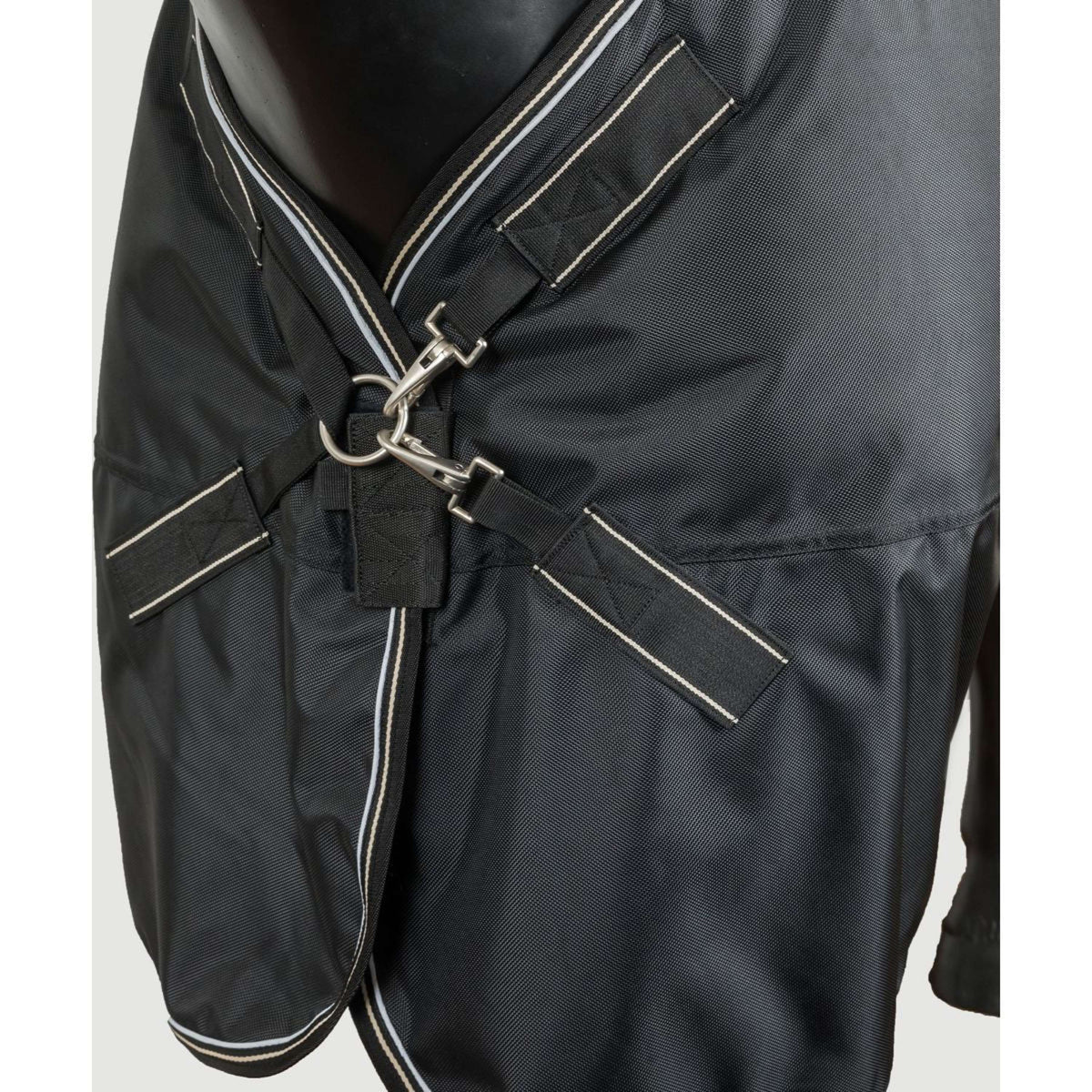 Back on Track Coperta da esterno Obsidian 150g con collo staccabile Nero