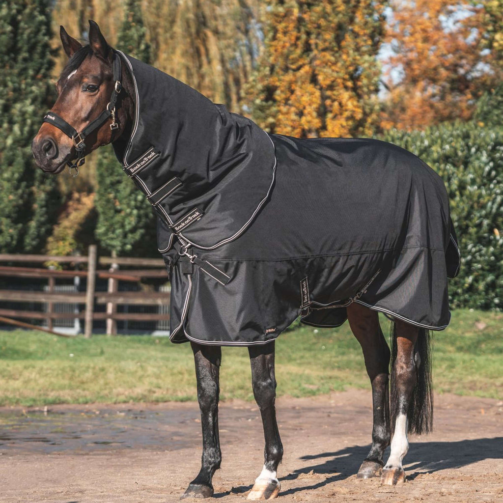 Back on Track Coperta da esterno Obsidian 300g con collo staccabile Nero