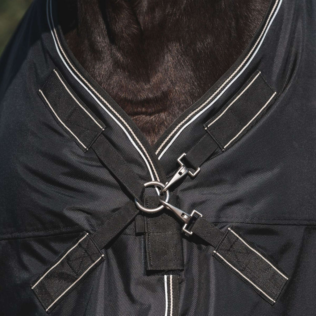 Back on Track Coperta da esterno Obsidian 150g con collo staccabile Nero