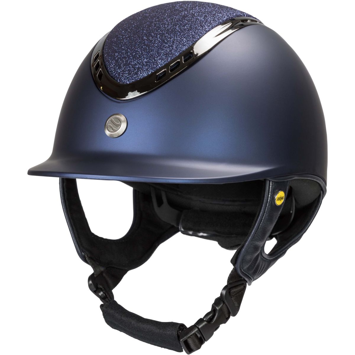 Back on Track Casco da equitazione EQ3 Pardus Smooth Mips Blu