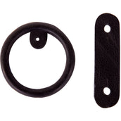 BR Ring Gomma con cuoio per staffe di sicurezza Nero