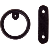 BR Ring Gomma con cuoio per staffe di sicurezza Nero