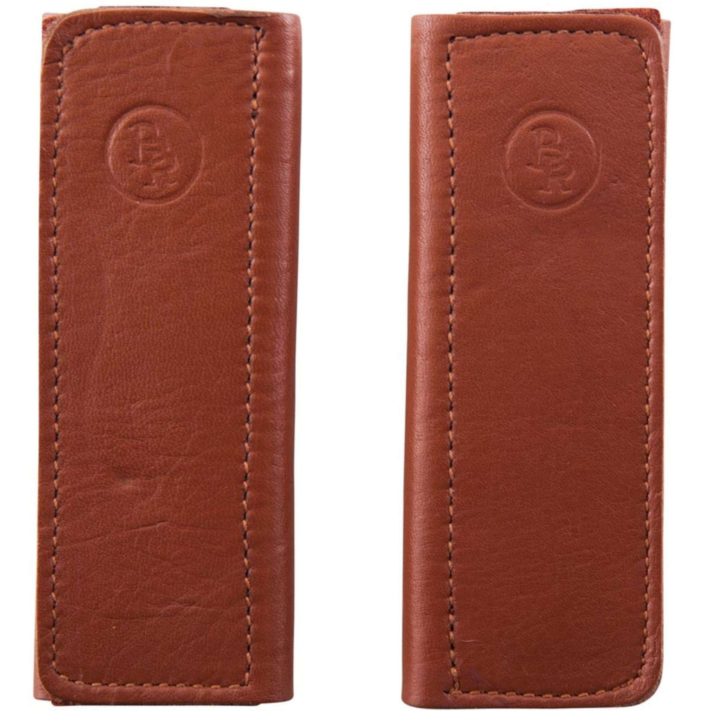 BR Coperture per Cinghie dei Staffili Pelle Morbida con Velcro Tobacco