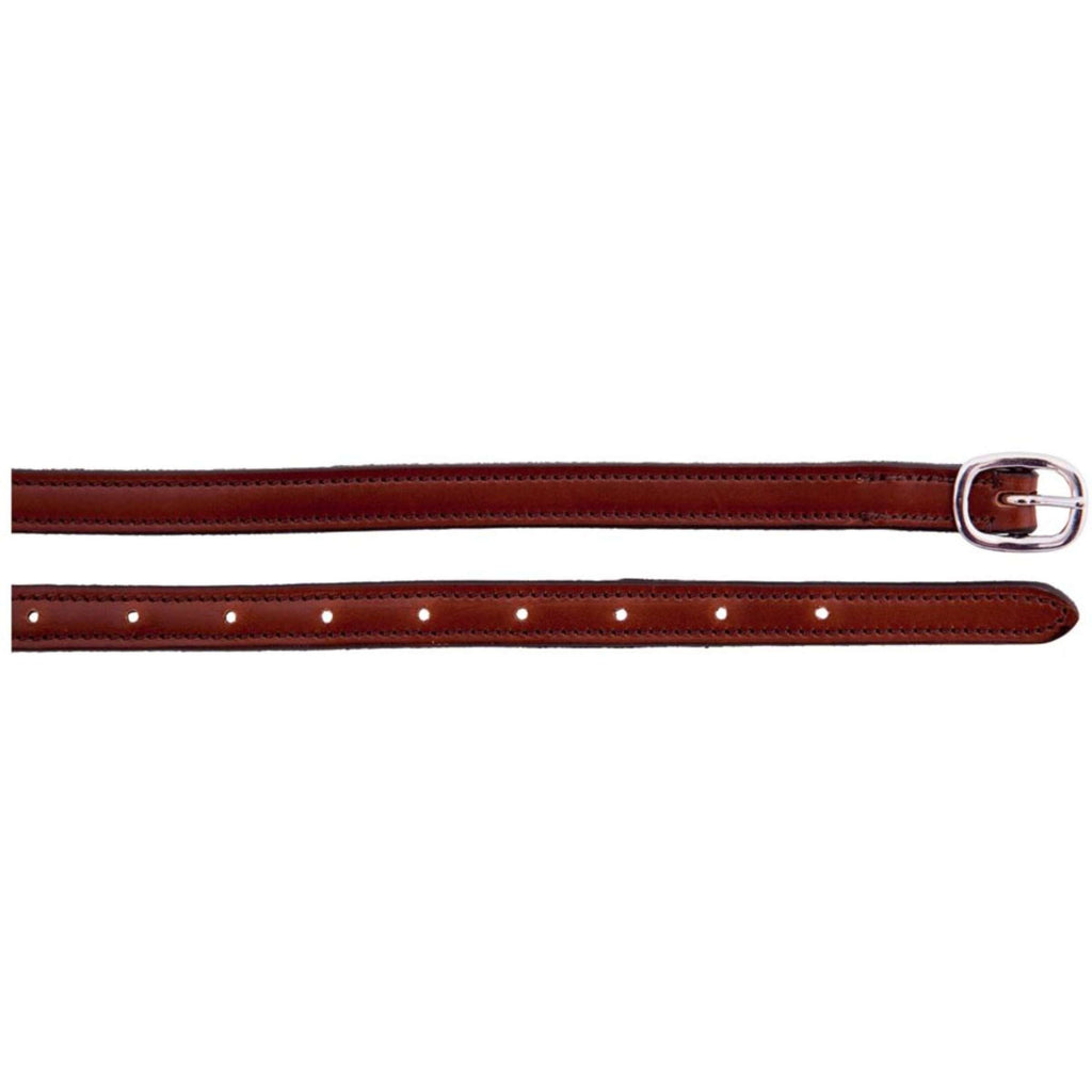 BR Cinghie per speroni Fibbia in Acciaio Inox Foderata in Pelle Tobacco