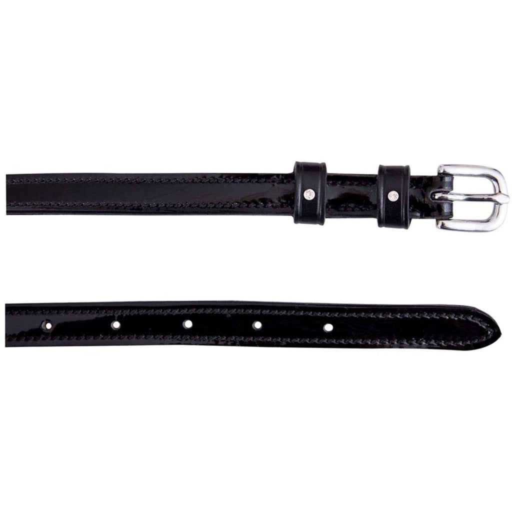 BR Cinghie per speroni Crystal Nero Argento